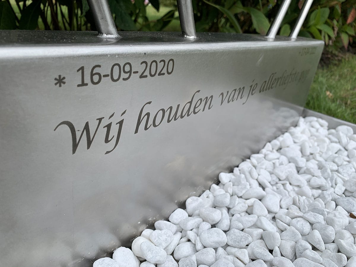 tekst: wij houden van je ... op babygraf