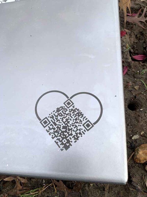 QR code op graf
