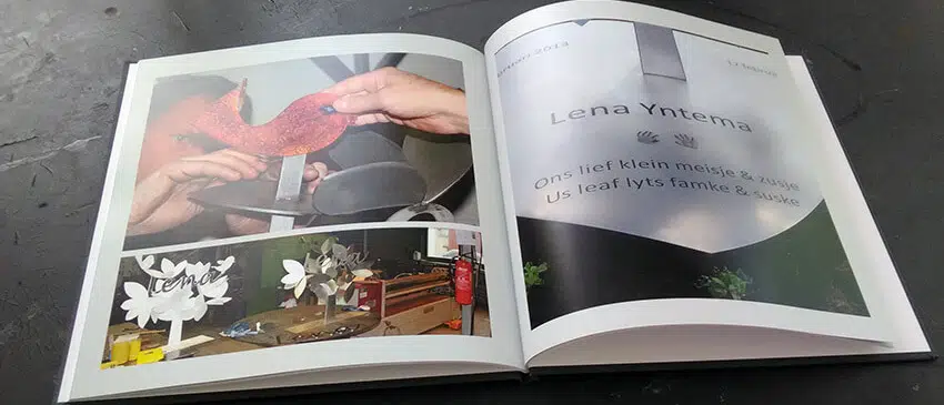 boekje grafsteen vlinder