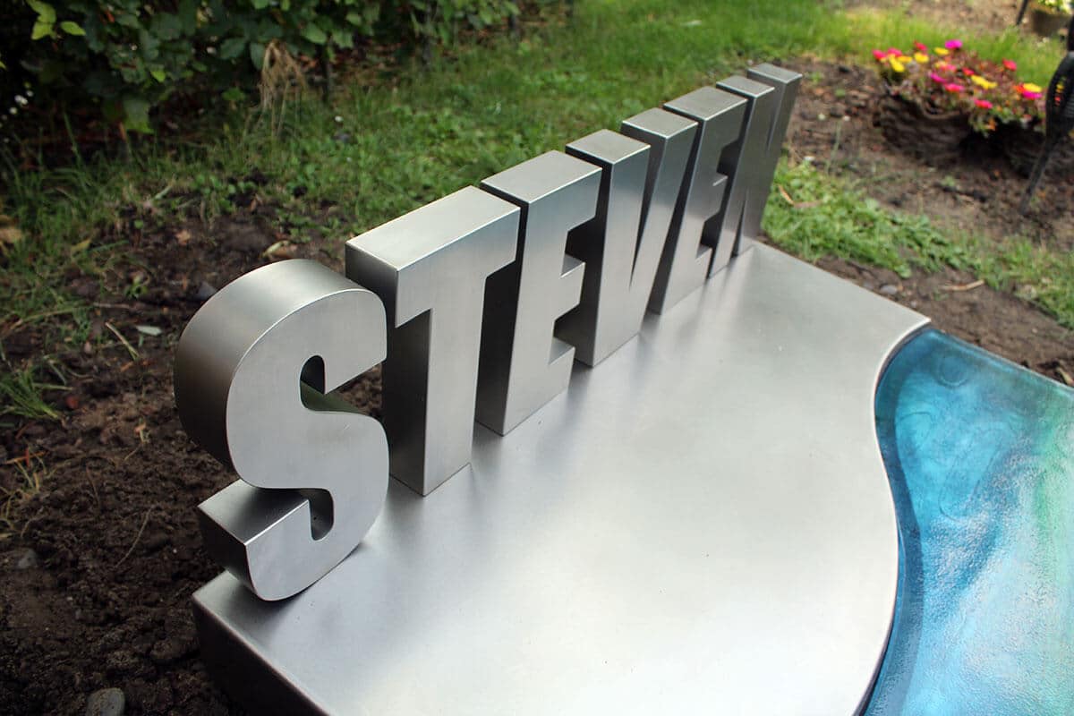 grafkunst RVS met glas