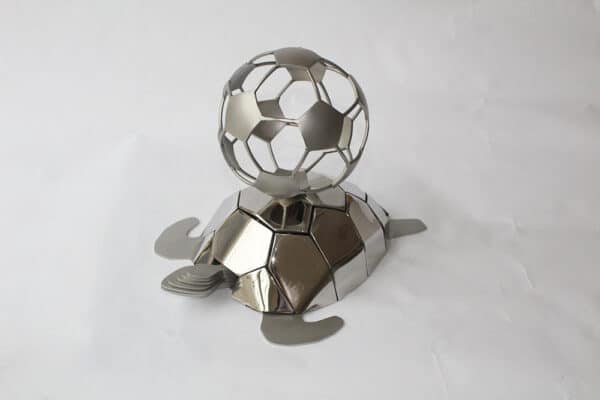 grafaccessoire - schildpad met voetbal