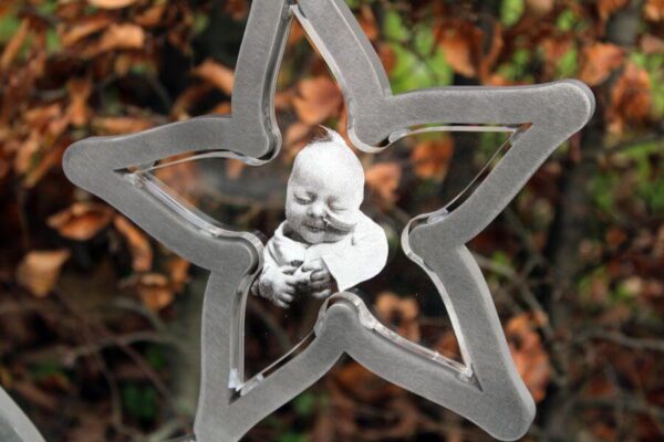 grafsteen baby met foto