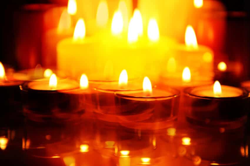 lichtjes tijdens wereldlichtjesdag